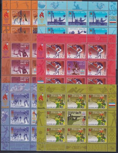 Jugoslawien 2769-2774 postfrisch als Kleinbogen, Olympische Spiele #NE539
