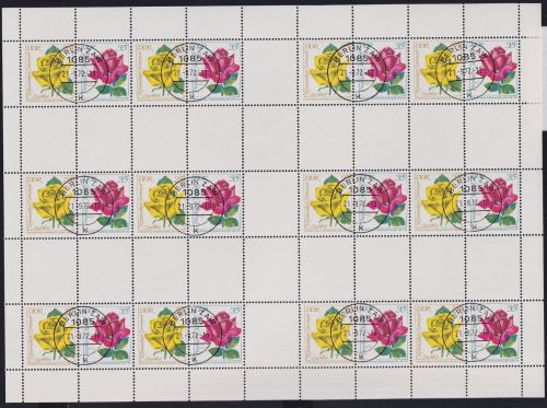 DDR Markenheftchenbogen MHB 15 A gestempelt mit BERLIN ZAW 21.9.1972 #NE190