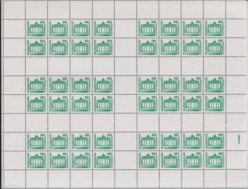 DDR Markenheftchenbogen MHB 21 I postfrisch #NE198
