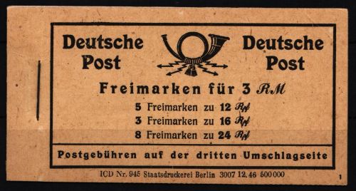 Alliierte Besetzung MH 50 postfrisch #NA921