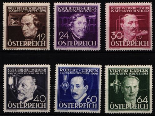 Österreich 632-637 mit Falz #NG838