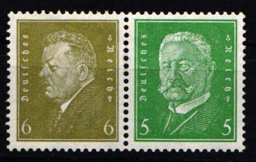 Deutsches Reich W 28 mit Falz