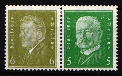 Deutsches Reich W 28 mit Falz