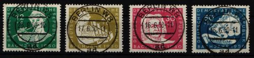 DDR 256-259 gestempelt zentrisch gestempelt #NJ066