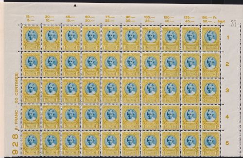 Luxemburg 208-212 postfrisch