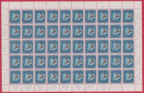 Schweiz 492-495 postfrisch als Bogen #NJ497