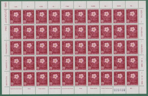Schweiz 468 postfrisch als Bogen #NJ506