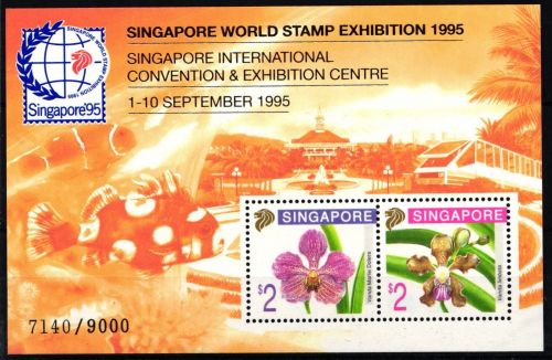 Singapur Block 35 A I postfrisch Briefmarkenausstellung 1995 #NF056