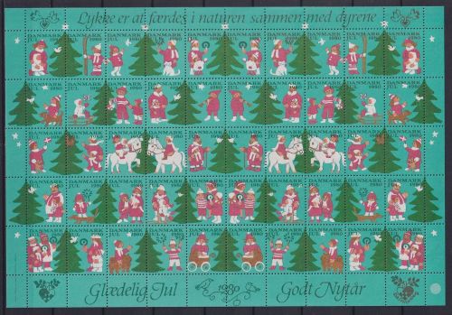 Dänemark 1980 postfrisch Julemarken als Kleinbogen #NE899
