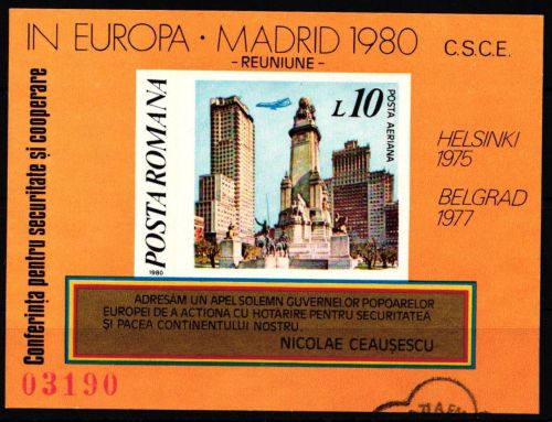 Rumänien Block 175 gestempelt mit ESST, KSZE #NE911