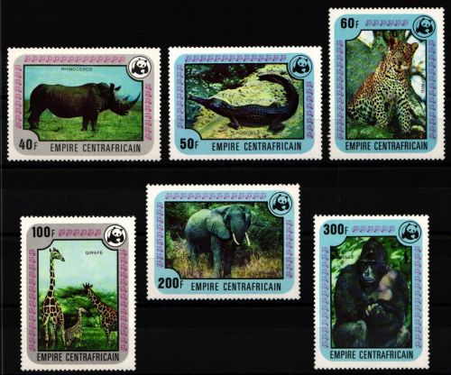 Zentralafr. Republik 532-537 postfrisch Wildtiere #NE948