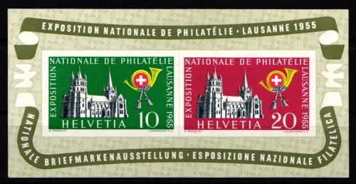 Schweiz Block 15 postfrisch Briefmarkenausstellung 1955 #NF179
