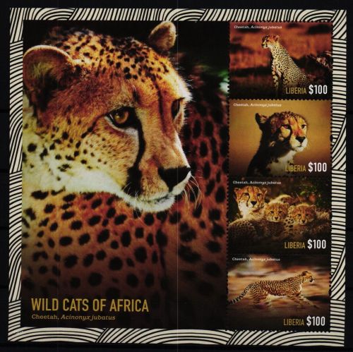 Liberia 6599-6602 postfrisch Kleinbogen / Wildtiere #KC572