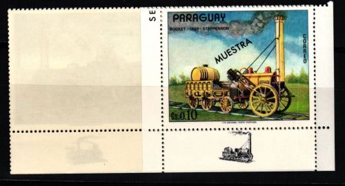 Paraguay 2376-2380 mit Aufdruck MUESTRA postfrisch Fünferstreifen #KC805