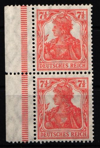Deutsches Reich 99 b dgz postfrisch senkrechtes Paar #NJ615