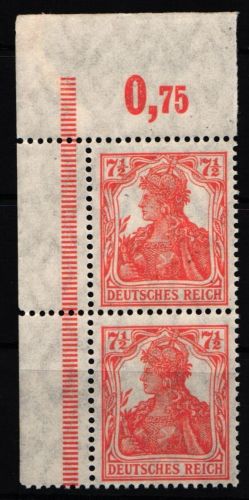Deutsches Reich 99 b P OR dgz postfrisch senkrechtes Paar #NJ616