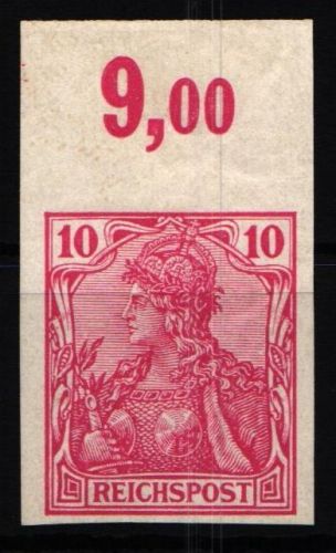 Deutsches Reich 56 a U P OR postfrisch geschnitten vom Oberrand #NJ706