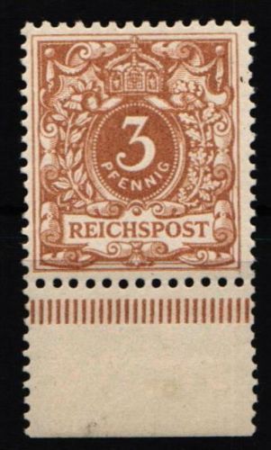 Deutsches Reich 45 d postfrisch gepr. Zenker BPP u.a., Falz im Unterrand #NJ782