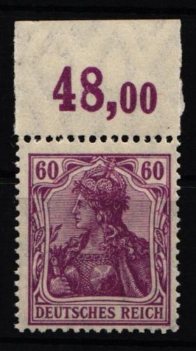 Deutsches Reich 92 II a P OR postfrisch geprüft Zenker BPP #NJ849