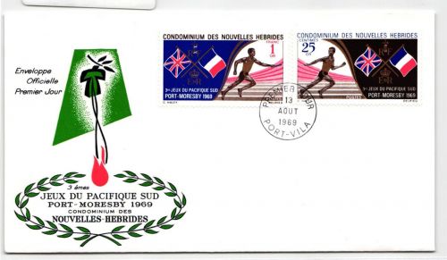Neue Hebriden FDC 281-282 als Ersttagsbrief #NK429