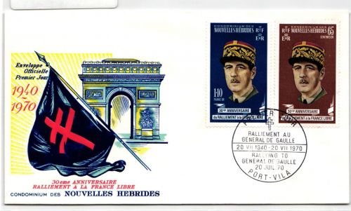 Neue Hebriden FDC 293-294 als Ersttagsbrief #NK433