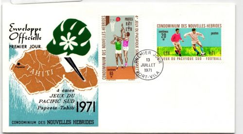 Neue Hebriden FDC 307-308 als Ersttagsbrief #NK437