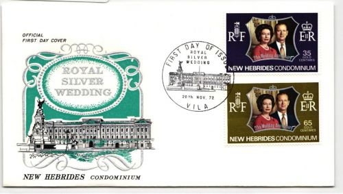 Neue Hebriden FDC 351-352 als Ersttagsbrief #NK442