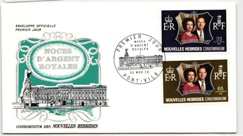 Neue Hebriden FDC 353-354 als Ersttagsbrief #NK443