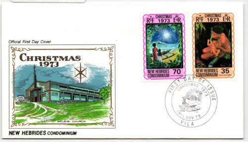 Neue Hebriden FDC 371-372 als Ersttagsbrief #NK446