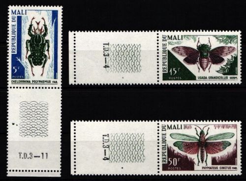 Mali 151-153 postfrisch mit Zf #NK227