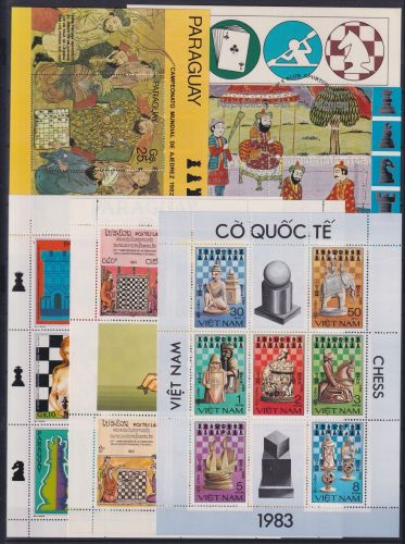 Großes Lot SCHACH postfrisch