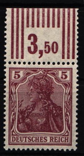 Deutsches Reich 140 c W OR postfrisch W OR 3`7`3, geprüft Infla Berlin #NL071