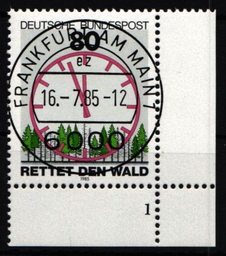 BRD Bund 1253 gestempelt mit Formnummer 1 #NO249