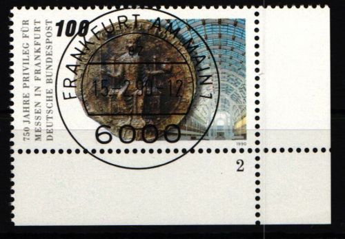 BRD Bund 1452 gestempelt mit Formnummer 2 #NO302