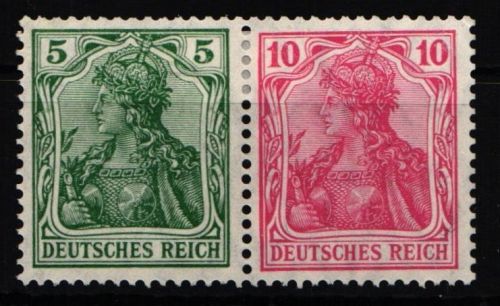 Deutsches Reich W 7 I ab mit Falz #NL127