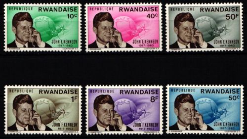Ruanda 129-134 postfrisch Kennedy #KP972