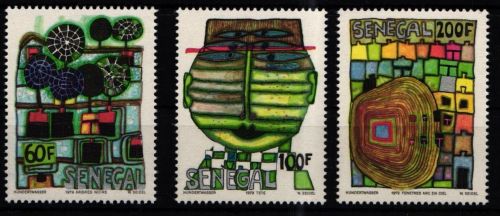 Senegal 705-707 postfrisch Hundertwasser #NF704