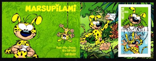 Schweiz MH 0-181 mit 2414-2415 gestempelt mit ESST, Marsupilami #NF751