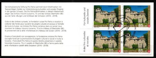 Schweiz MH 0-188 mit 2493-2494 gestempelt mit ESST, Pro Patria #NF757