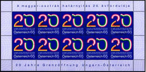 Österreich 2823 gestempelt als Kleinbogen #NF662