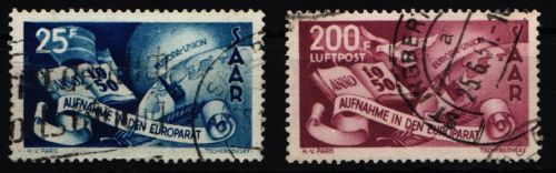 Saarland 297-298 gestempelt
