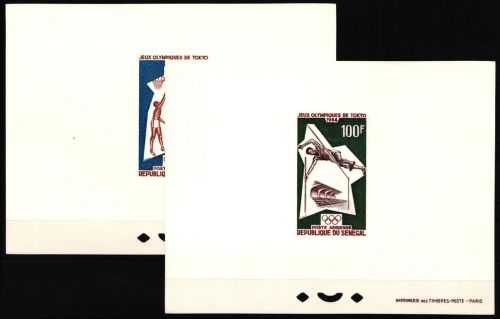 Senegal 288-289 postfrisch als Epreuve de Luxe/ EdL, Olympiade 1964 Tokio #NF425