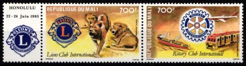 Mali 962-963 postfrisch als Dreierstreifen Lokomotive #NO818