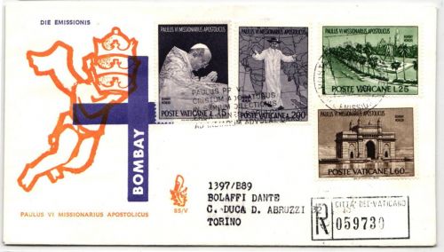 Vatikan FDC 467-470 als Ersttagsbrief #NO739