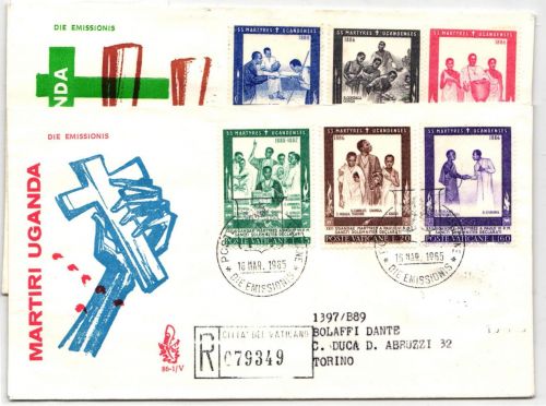 Vatikan FDC 471-476 als Ersttagsbrief #NO740