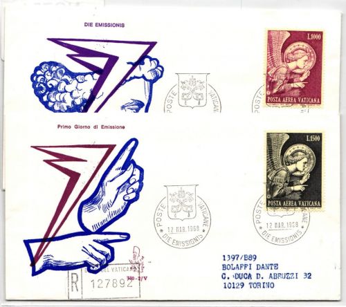 Vatikan FDC 536-537 als Ersttagsbrief #NO754
