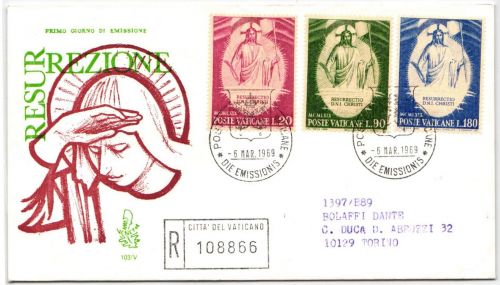 Vatikan FDC 544-546 als Ersttagsbrief #NO757