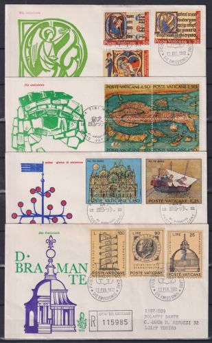 Vatikan FDC Jahrgang 1972 als Ersttagsbrief #NO767