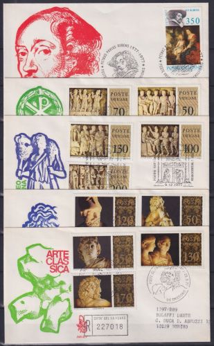 Vatikan FDC Jahrgang 1977 als Ersttagsbrief #NO772