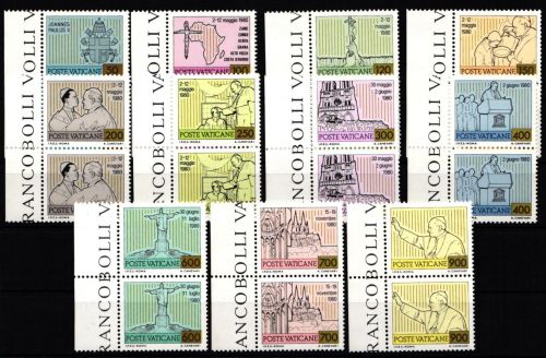 Vatikan Pärchen von Seitenrand 792-802 postfrisch #NO786